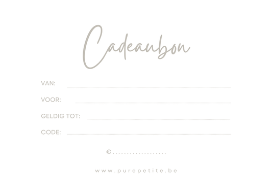 Pure & Petite Cadeaubon