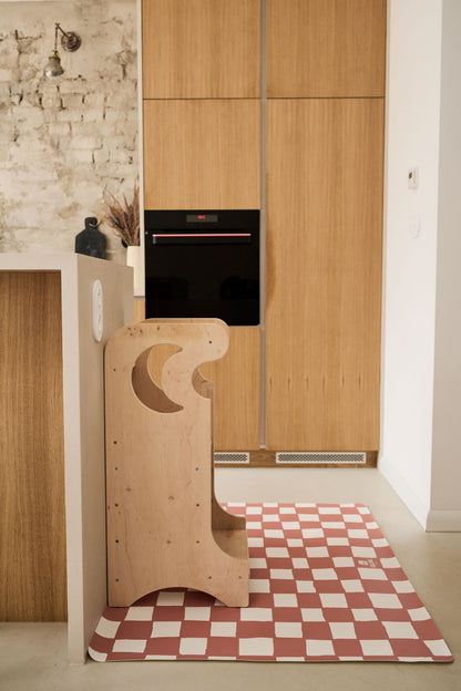 Kids Mealtime Floor Mat, Non-Slip & Waterproof - Chess Terra