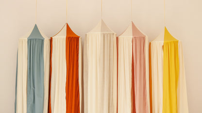 Organic Cotton and Linen Canopy - Powder Pink